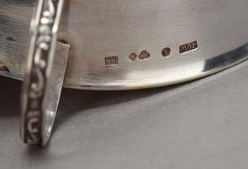 PUNSCHKOPPAR, 6 st, silver, Stockholm 1956. Vikt 226 gram.