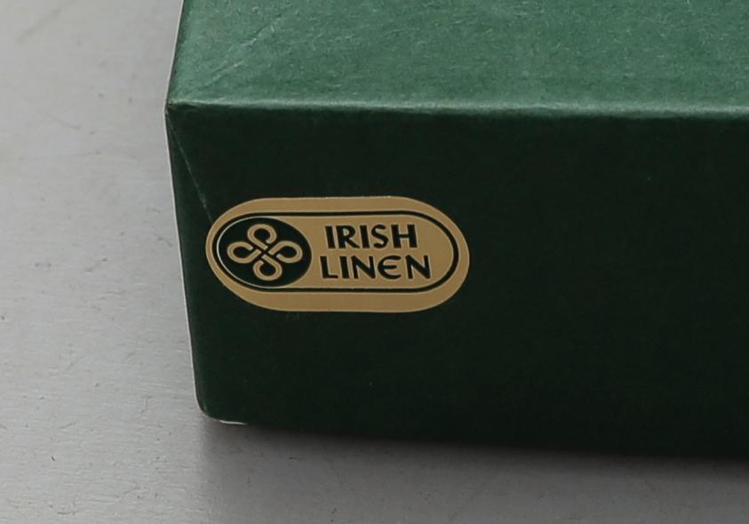 DUKAR, 2 st, linne, No 071, "Etamine", Fingal Irish Linen.
