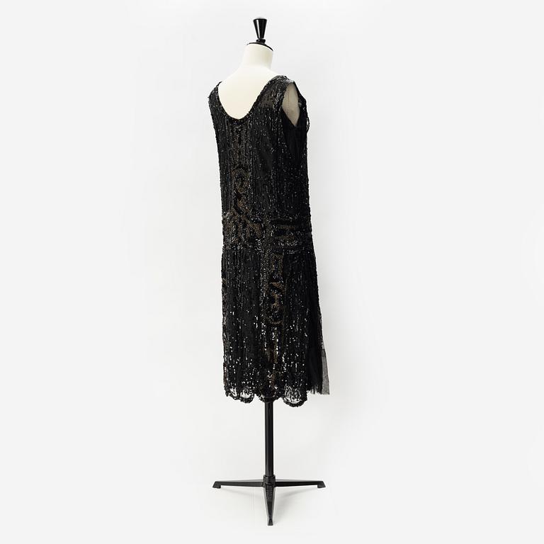 A sequin embroidered 1920's dress.