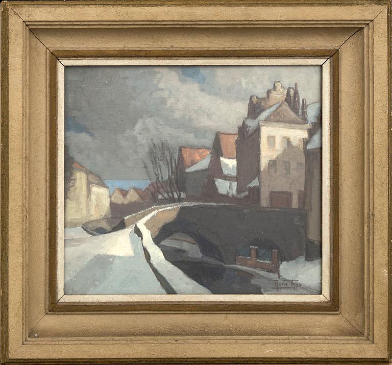 RENÉ THYS, oil on canvas, signed.