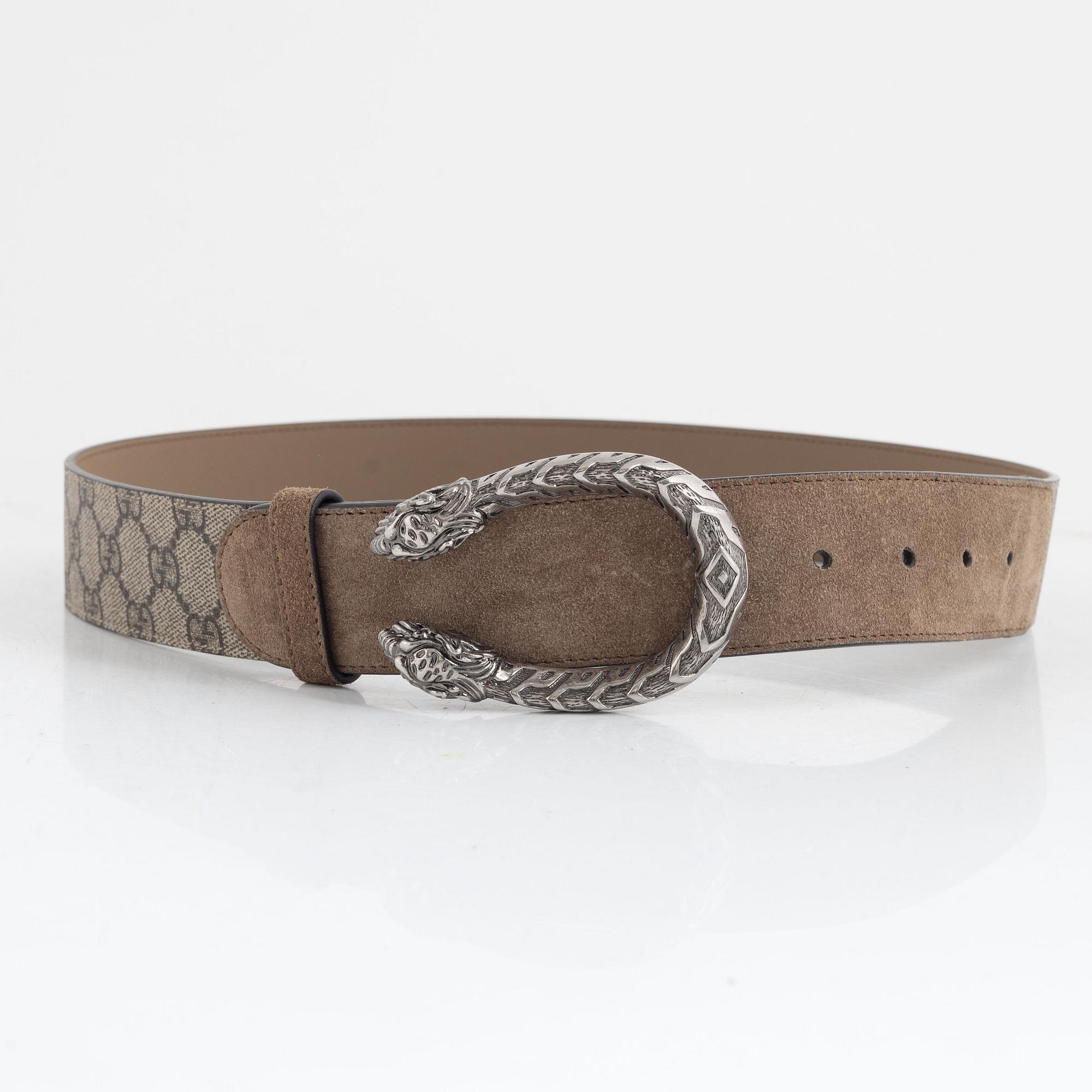 Gucci belt Dionysus GG Supreme belt Size 80. Bukowskis