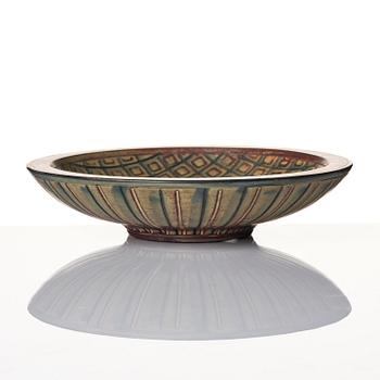 Wilhelm Kåge, a Farsta stoneware bowl, Gustavsberg Studio 1946.