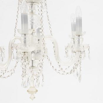 A glass chandelier, 20th Century.