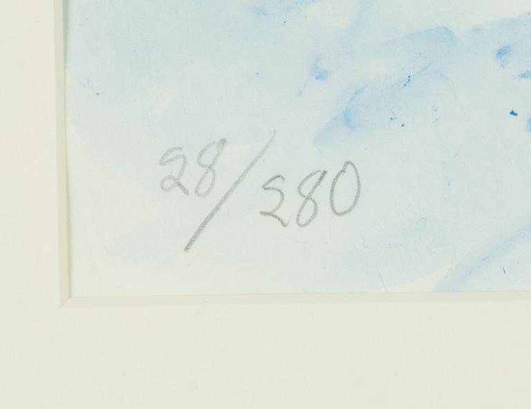 Mårten Andersson, litografier, en serie på 6 st, signerade, numrerade 28/280 samt en provtryck.