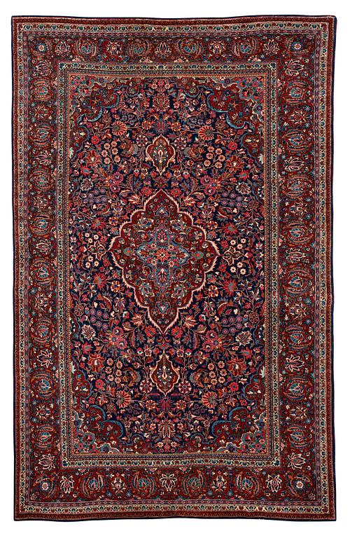 SEMI-ANTIQUE/OLD KASHAN. 211 x 131 cm.