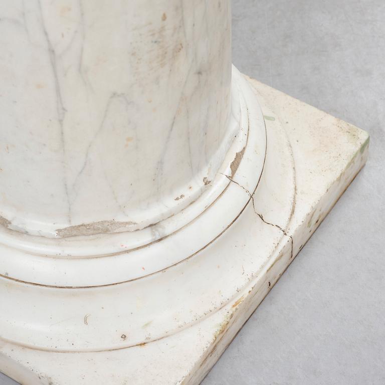A late Gustavian marble column.