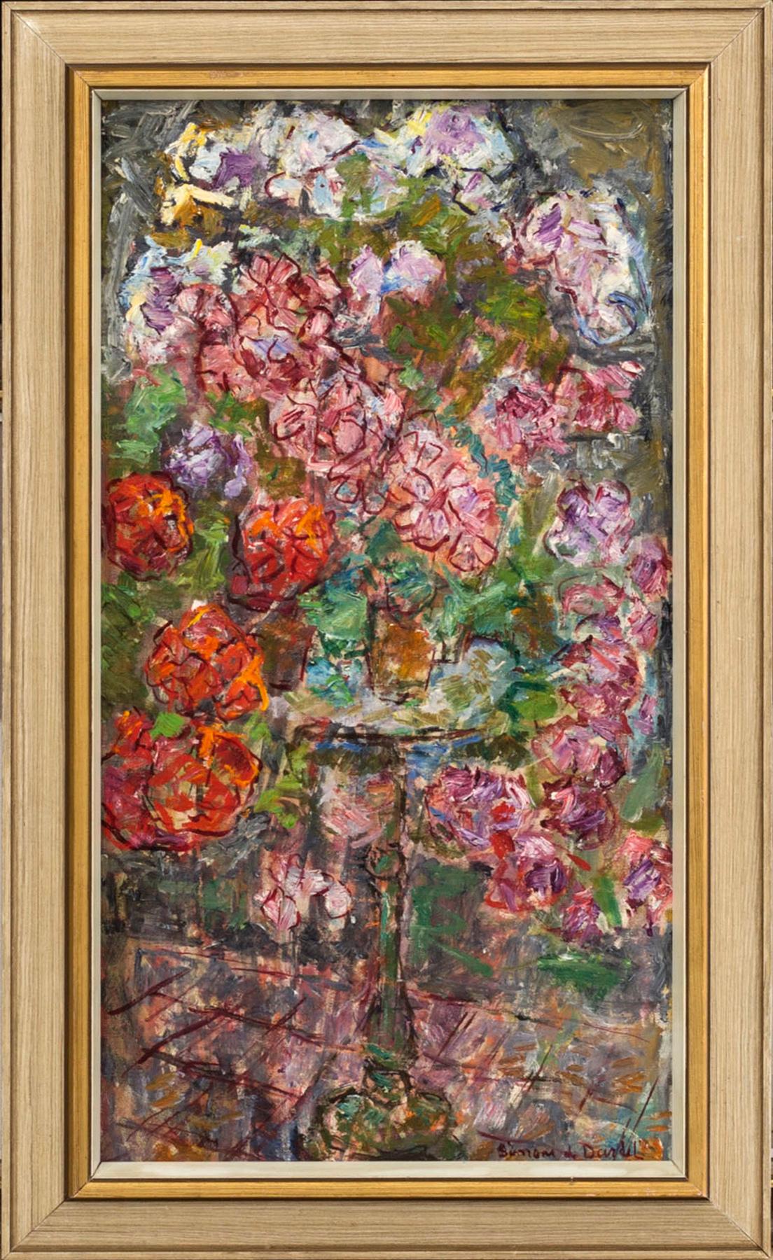 SIMONE DE DARDEL, oil on panel signed.