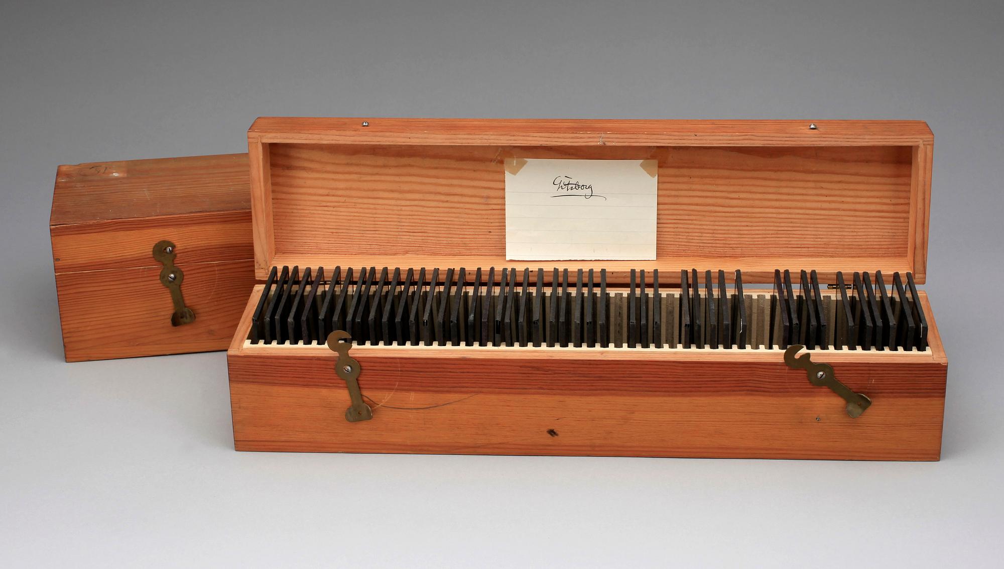 PARTI FOTONEGATIV
GLASPLÅTAR, 2 lådor, 1800/1900-tal.