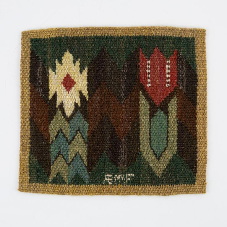 Märta Måås-Fjetterström, a textile, "Täppan", tapestry weave, signed AB MMF.