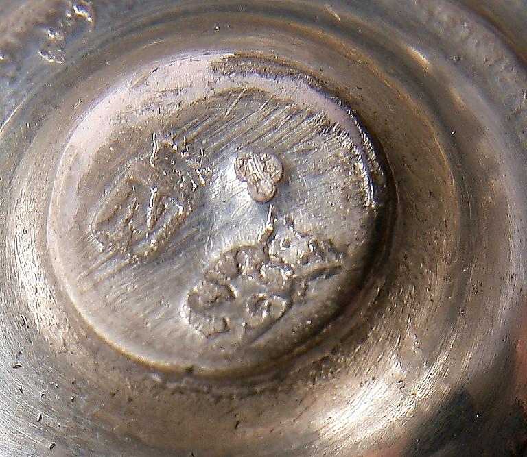 KANNA SAMT SALTKAR, silver, Tyskland/Holland. 1800-tal.