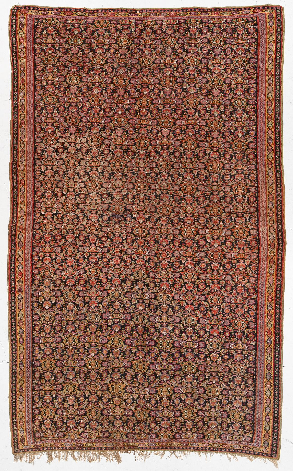 Carpet, kilim, Senneh, semi-antique. approx. 330 x 210.