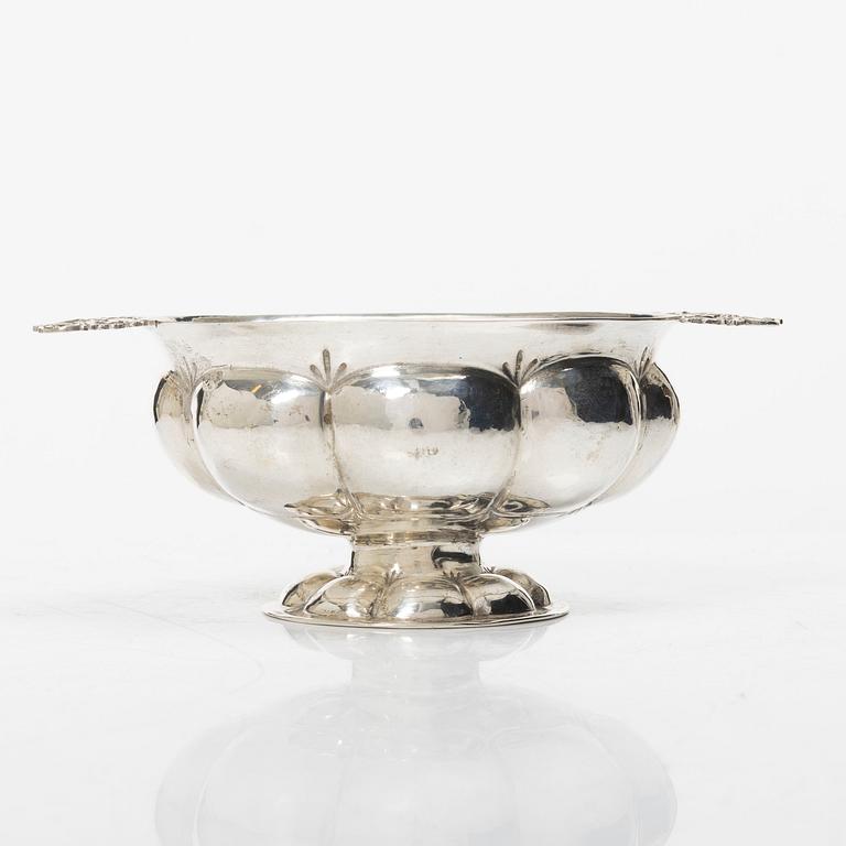 Konfektskål, silver, svenska importstämplar, Nordeuropa 1700/1800-tal.