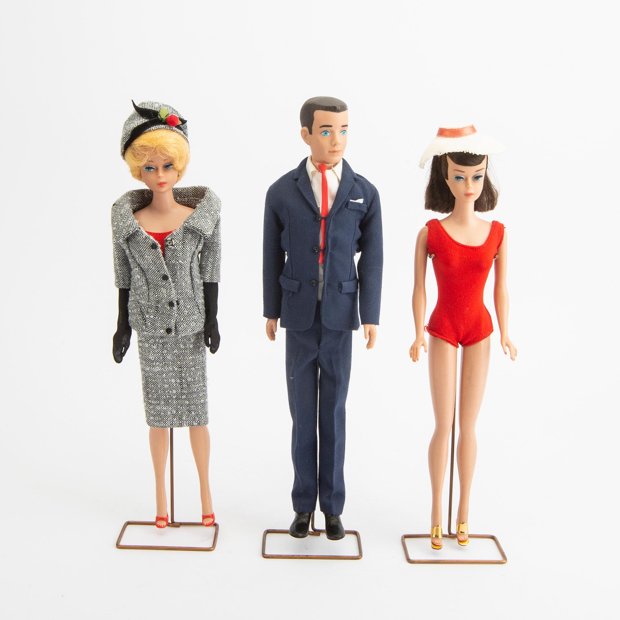 Barbiedockor 2 st & Ken, Matell 1960-tal.