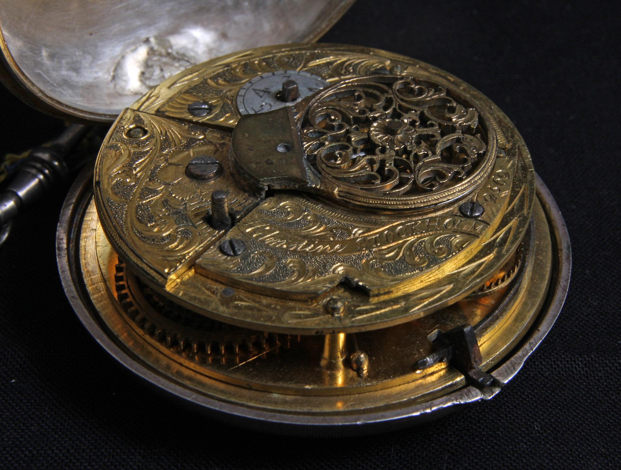 SPINDELUR, silver, sign Helmstine, Stockholm.