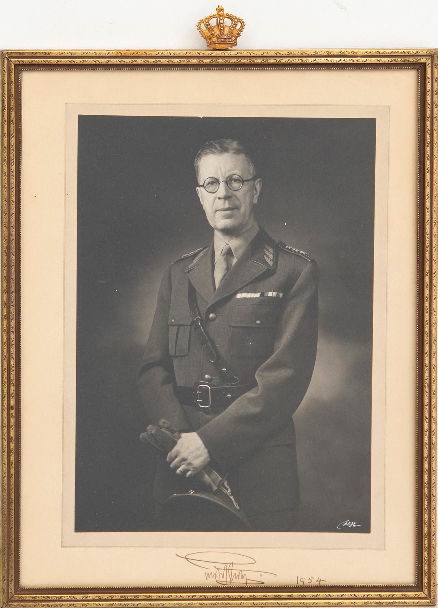 A set of two Royal photographs signed and dated 1954.