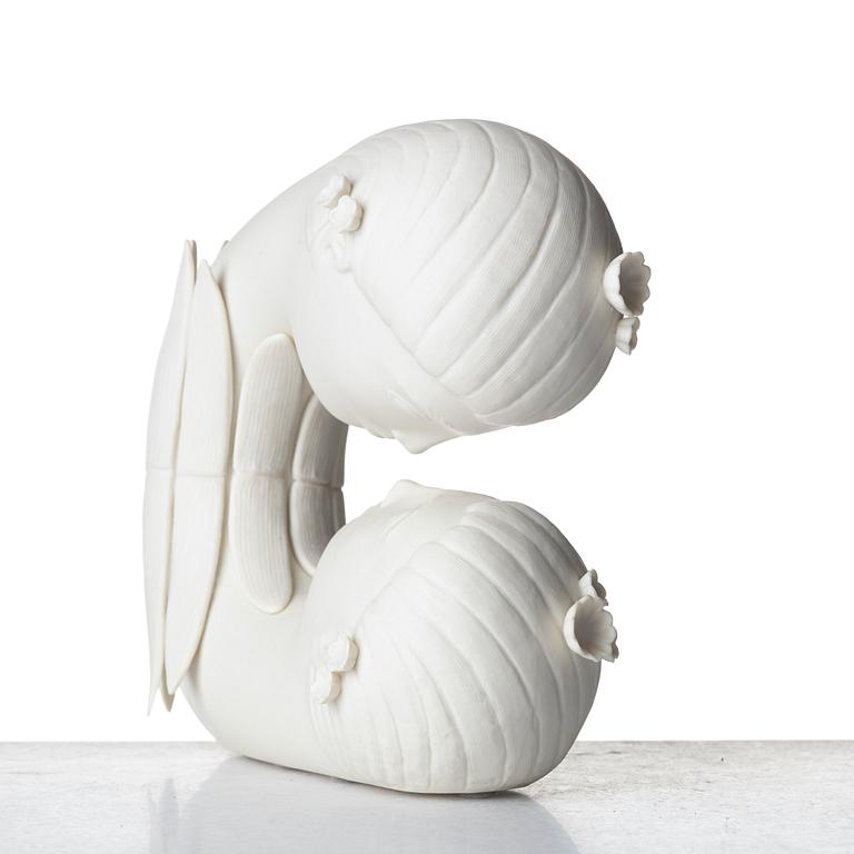 Stig Lindberg, a "parian" porcelain sculpture, "Narcissus" from the "Figurin" series, Gustavsberg, Sweden 1970's.