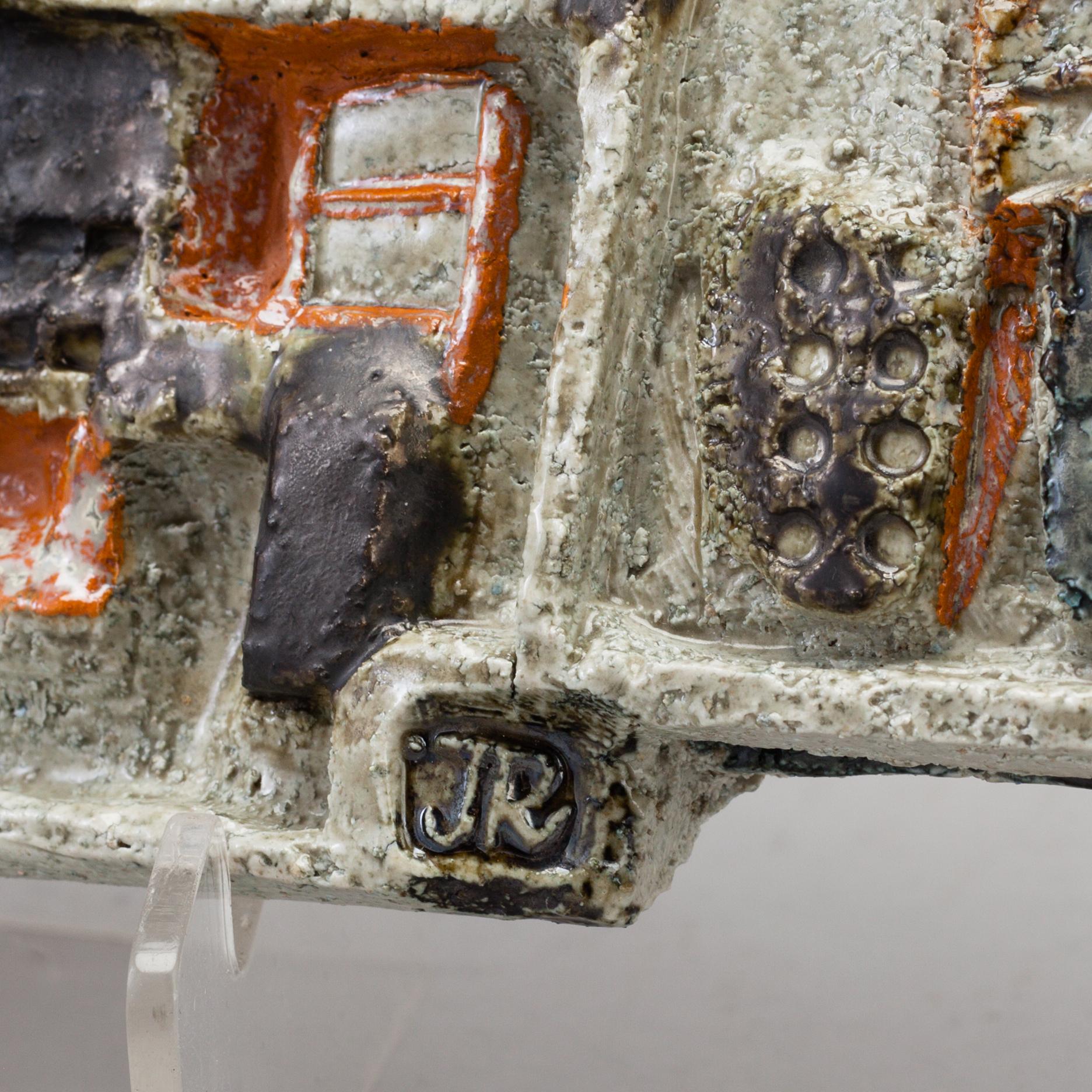 JOHNNY ROLF & JAN (JOHNNY) DE ROODEN, A Unique ceramic wall sculpture from Gustavsberg 1966-67.