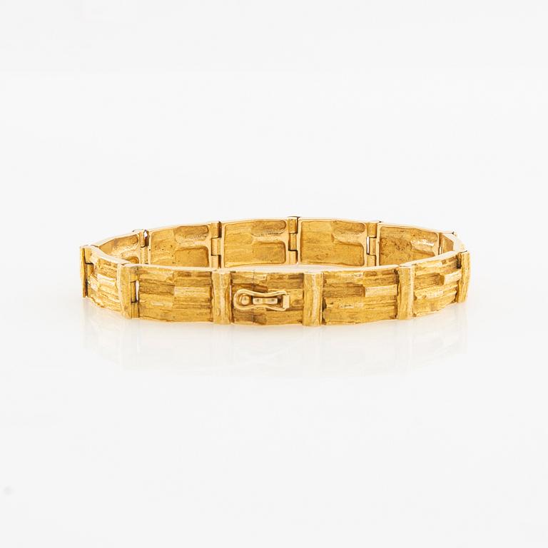 Björn Weckström, Bracelet "Kultaköngäs Cascade/Golden King Cascade" 18K gold, Lapponia.
