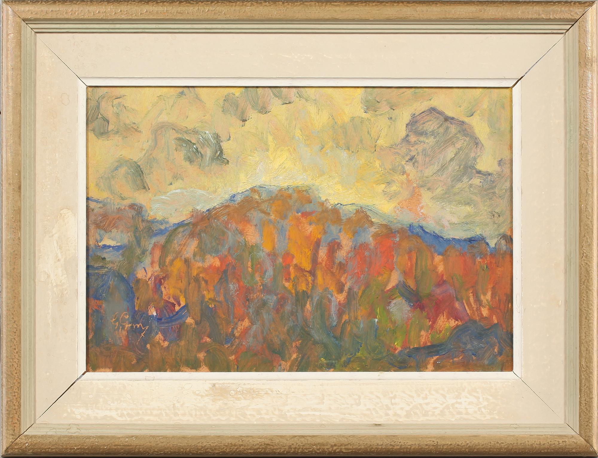 GUSTAV GRAFSTRÖM, 2 st, olja på pannå, signerad.