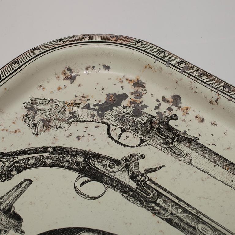 BRICKOR, 2 st, plåt, Piero Fornasetti, Italien 1900-talets mitt.