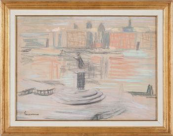 Carl Gunne · CARL GUNNE, pastell. Sign.