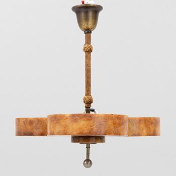 A ceiling light, 1920's/30's.