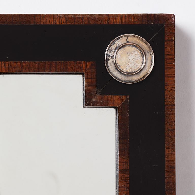 Swedish Grace, a stained wood wall mirror for Carl Johanssons möbleringsaffär, Stockholm 1930's.