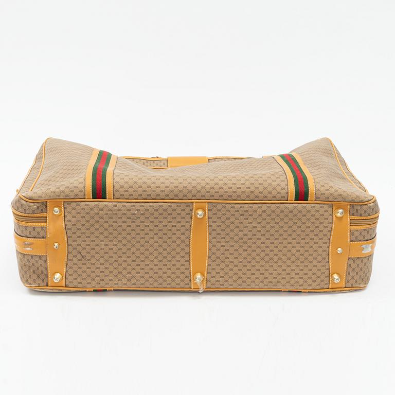 Gucci, travel suitcase, vintage.