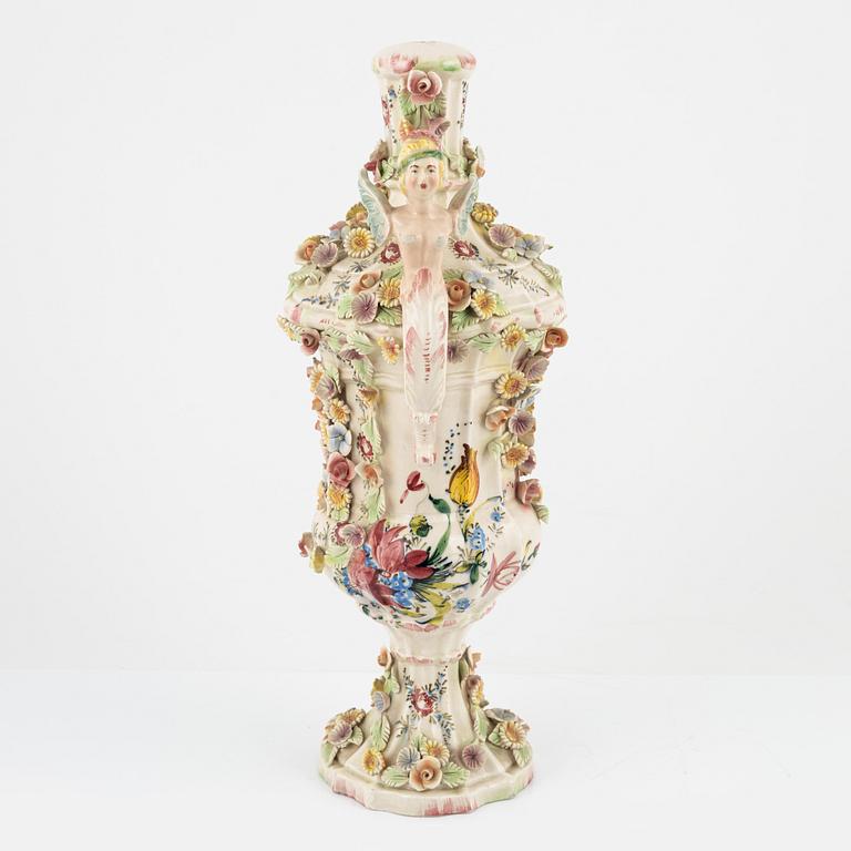 A ceramic table lamp, Ardalt Dresden, Nove, Italy, 21st Century.