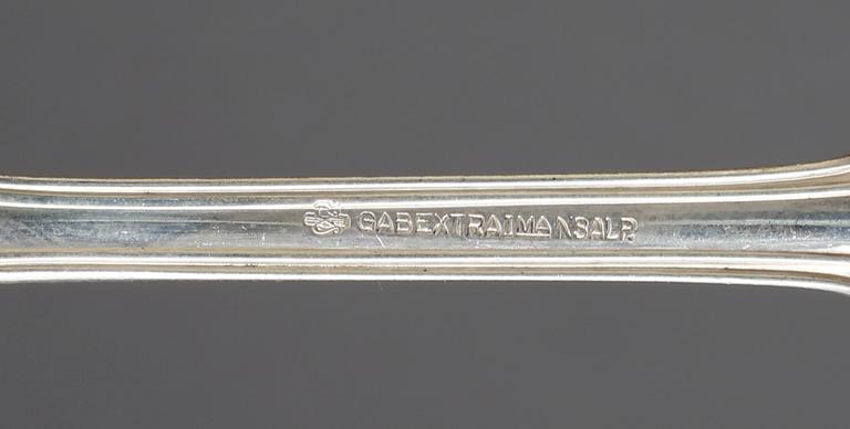 BESTICKSUPPSÄTTNING, 91 delar, silver, GAB, bl a 1975. Tot ca 3800 g.