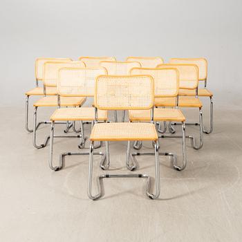 Chairs, 10 pcs, late 20th century, Italy.