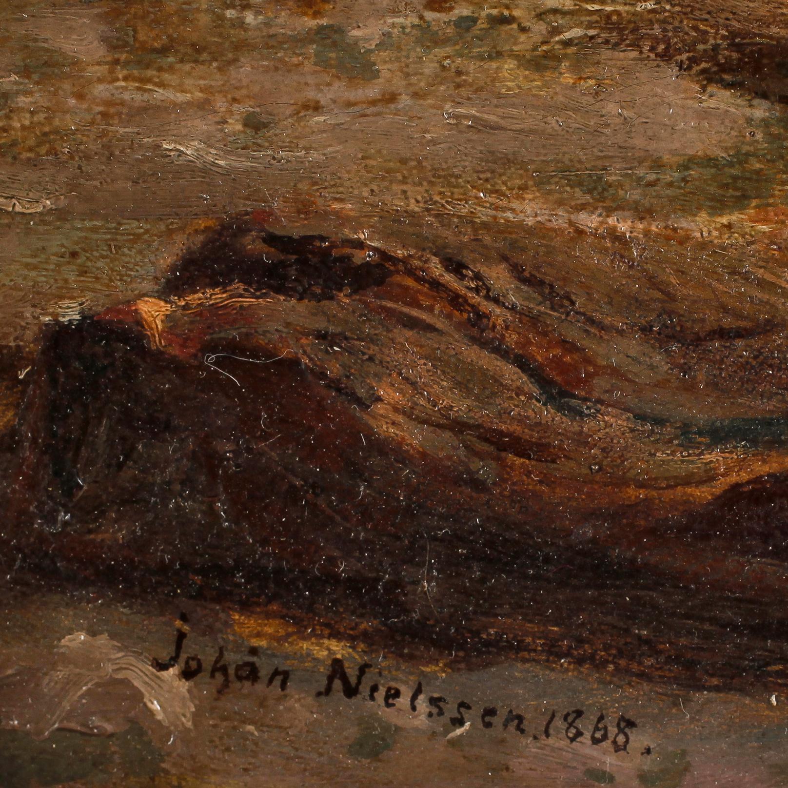 JOHAN NIELSSEN, olja på duk, sign o dat 1868.