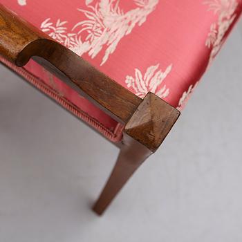 TABURETTER, 1 par, Karl Johan, 1800-talets mitt.