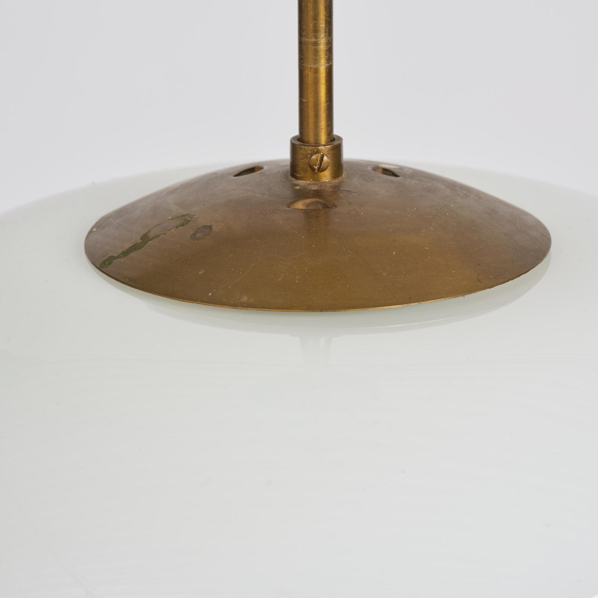 Harald Notini, a pair of ceiling lamps model 11472, Arvid Böhlmarks Lampfabrik, Stockholm, 1940s.
