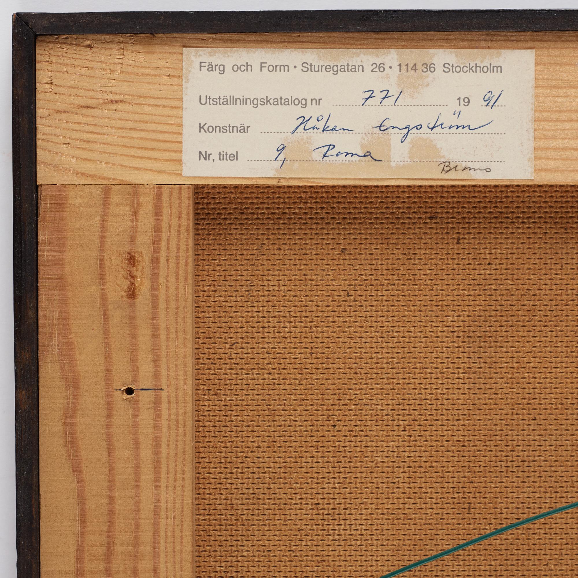 KARL HÅKAN ENGSTRÖM, oil on panel Signed.