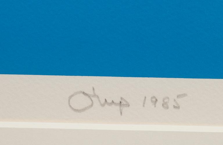 BENGT ORUP, färglitografi, signerad och daterad 1985, HC numrering VII/X.