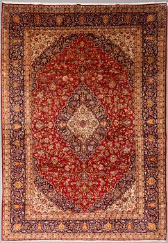 A CARPET, Kashan, around 414 x 290 cm.