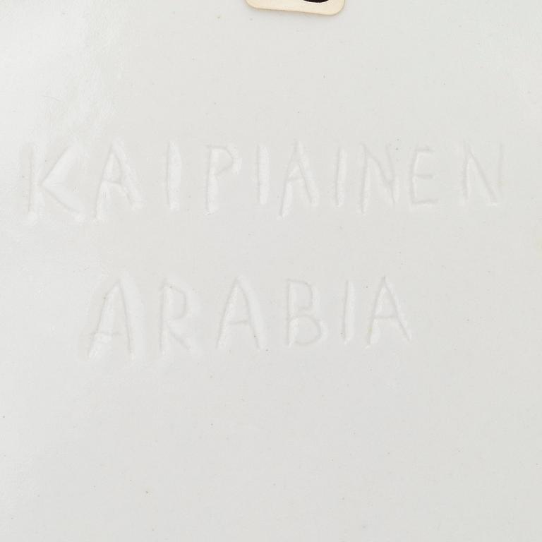 BIRGER KAIPIAINEN, KERAMIKFAT, 6 ST. Blomma. Sign. Kaipiainen, Arabia.