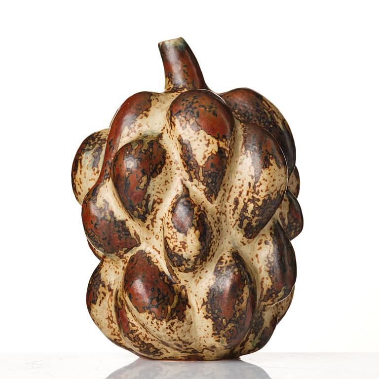 Axel Salto, a "Sung" glazed fruit-shaped stoneware vase, model 20818, ca 1946.