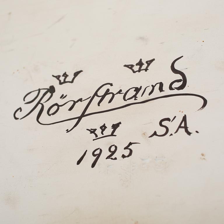 BRICKBORD, Rörstrand, monogramsignerad  S.A samr daterat 1925.