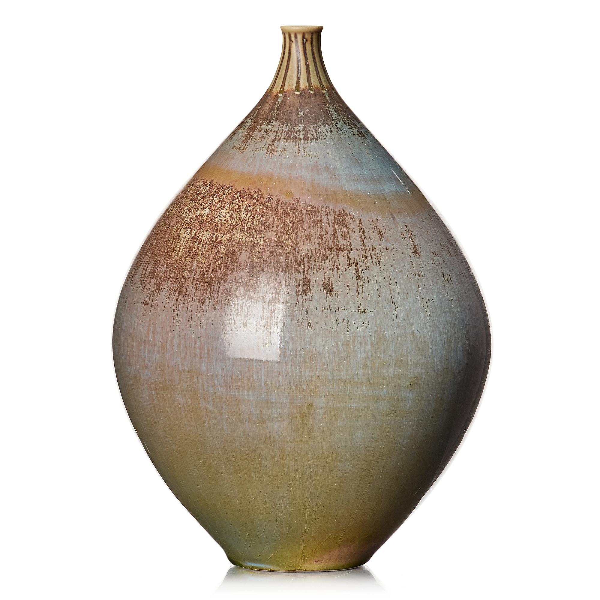 Stig Lindberg, a stoneware vase, Gustavsberg studio, Sweden 1961.