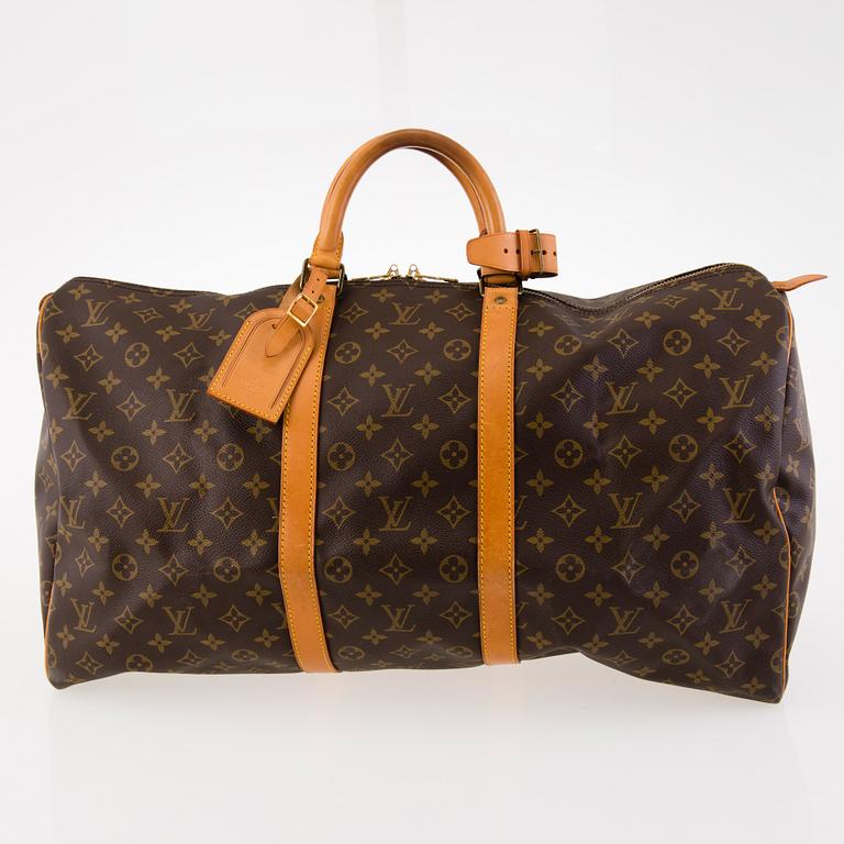 LOUIS VUITTON Vintage Monogram Keepall 55 Bag.