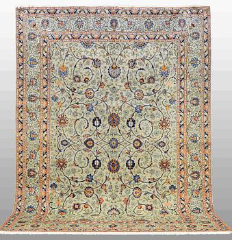 A CARPET, Kashan, 380 x 280 cm.