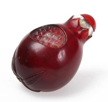 SNUSFLASKA, glas, Kina, 1800/1900-tal.