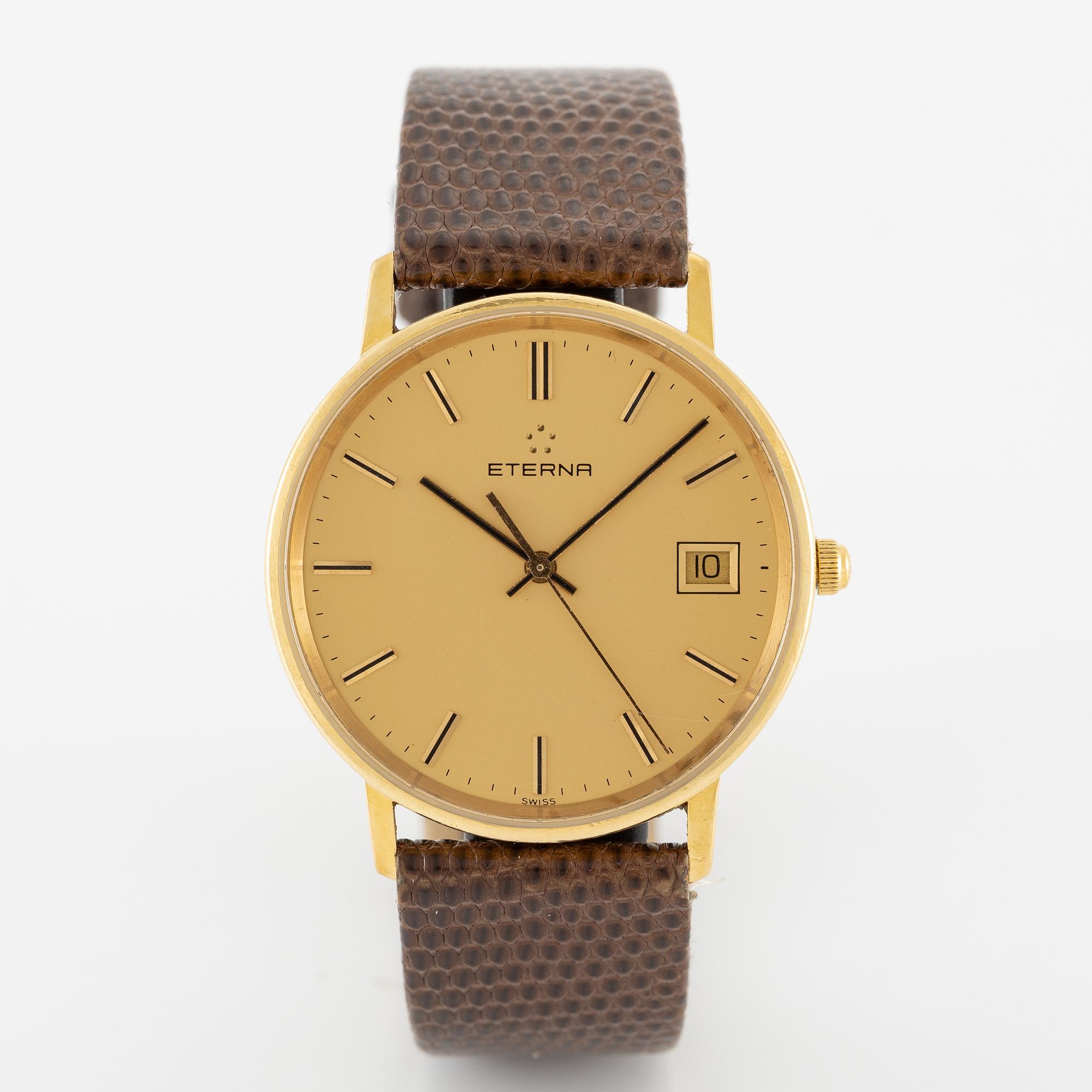Eterna, wristwatch, 33.5 mm.
