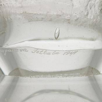 Timo Sarpaneva, veistos "Varjot" Finlandia sarjasta, signeerattu Timo Sarpaneva, Iittala 1964.
