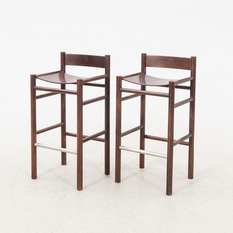 Tom Dixon, bar stool 2 pcs turn of the Century 2000.