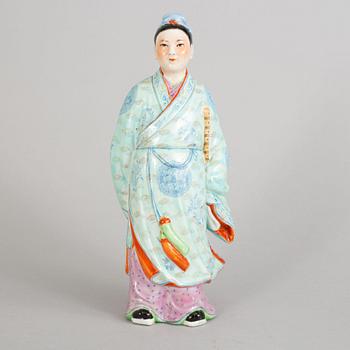 Figurin, porslin. Kina, 1900-tal.