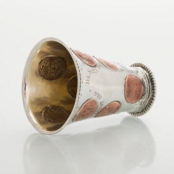 Pikari, kuparikolikoilla, leimaamaton, Ruotsi 1730-luku.