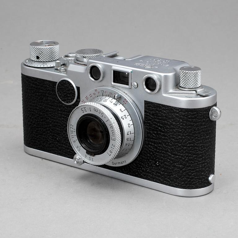 KAMERA. Leica IIf, nr. 677244, Wetzlar, Tyskland, 1954.